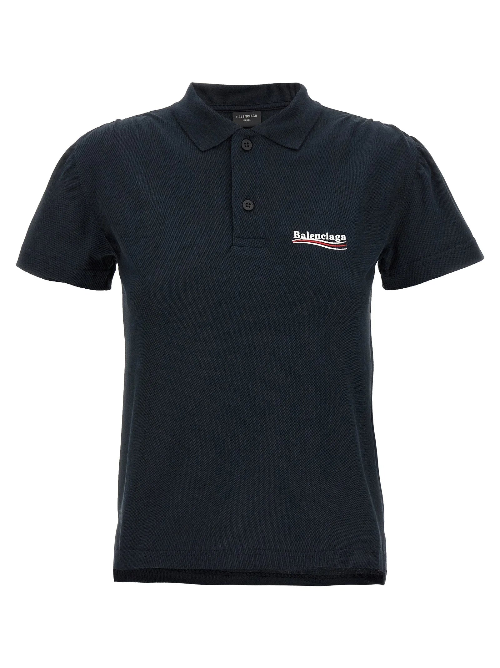 Balenciaga Blue Cotton Polo Shirt - M