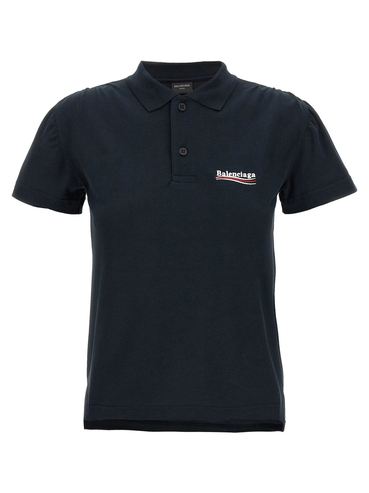 Balenciaga Blue Cotton Polo Shirt - M