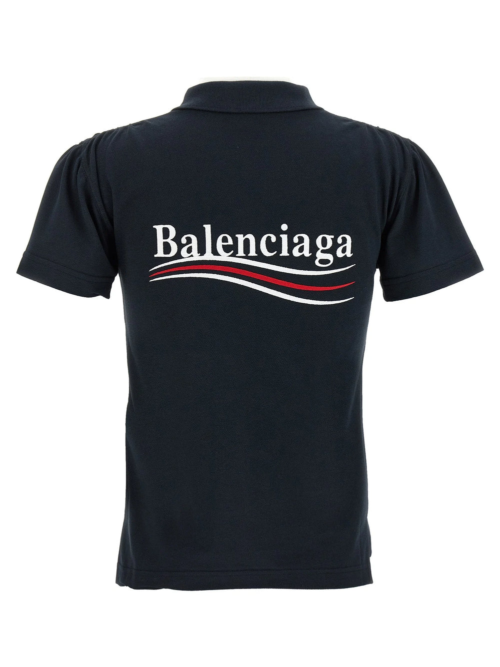Balenciaga Blue Cotton Polo Shirt - M