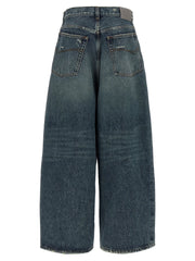 Balenciaga Blue Cotton Relaxed Fit Jeans