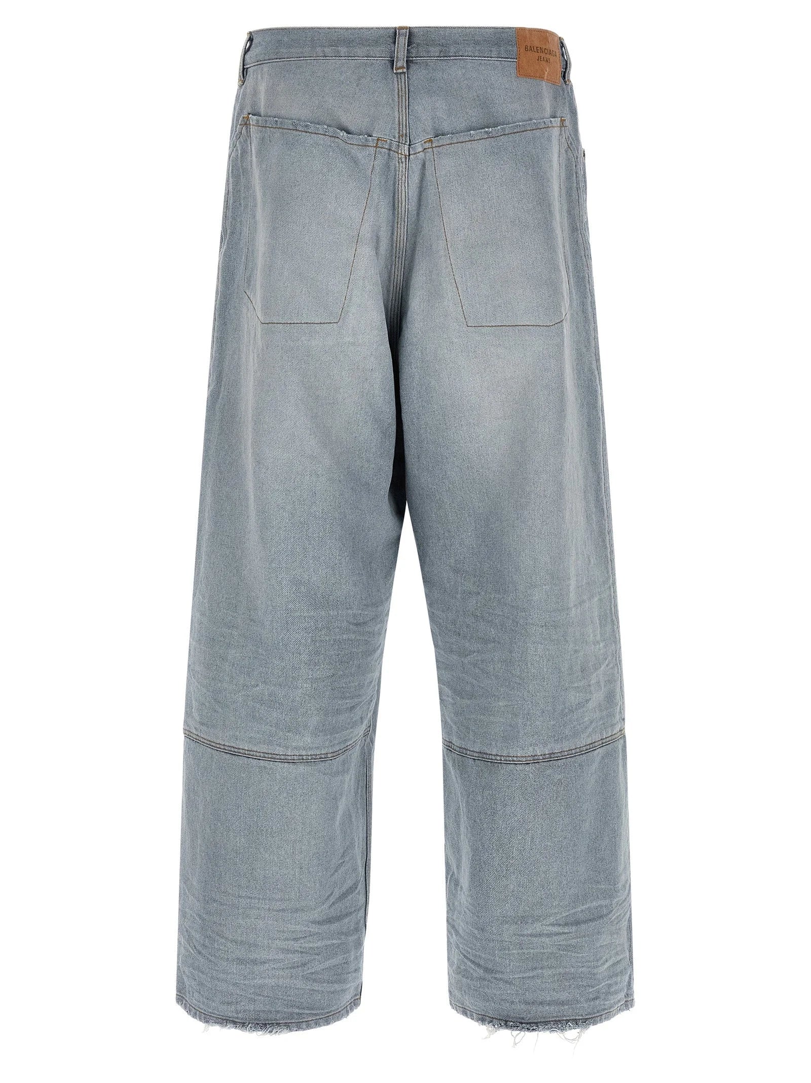 Balenciaga Blue Cotton Relaxed Fit Jeans - S