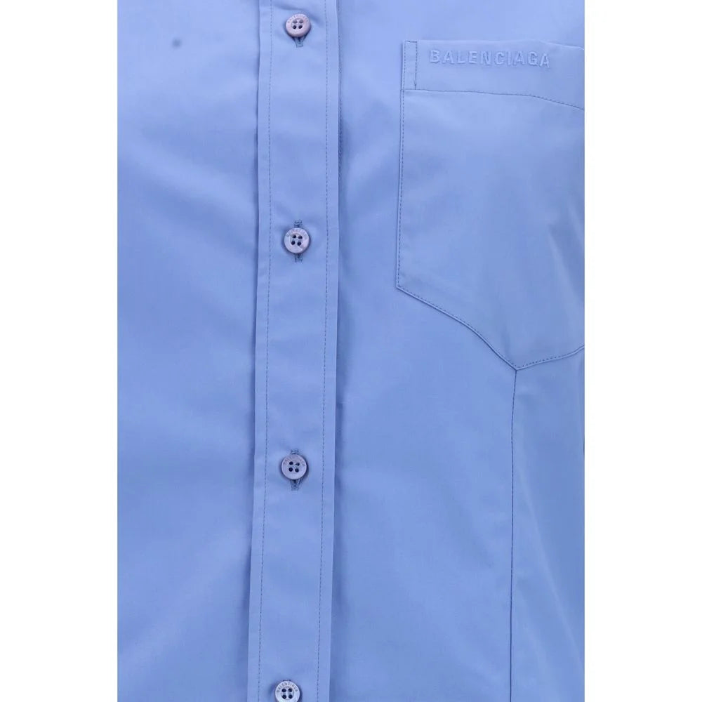 Balenciaga Blue Cotton Shirt