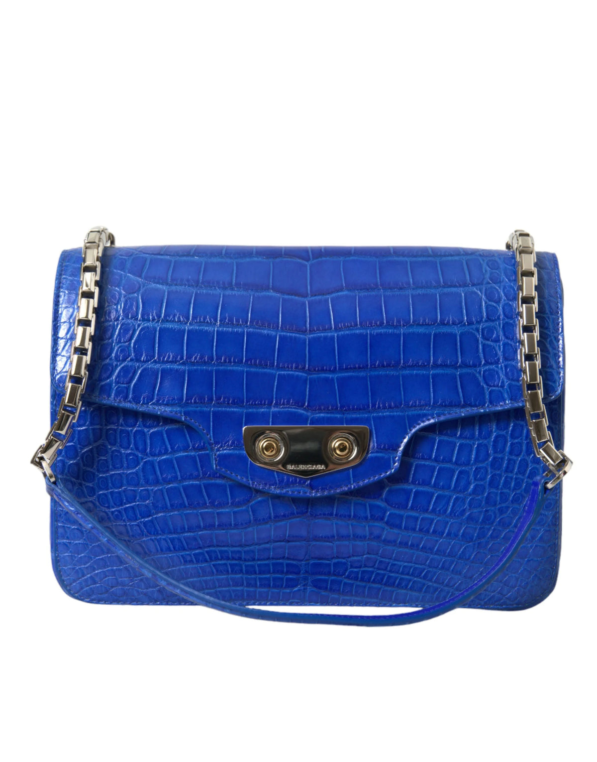 Balenciaga Blue Exotic Leather Neo Classic Small Shoulder Bag - Shoulder Bags