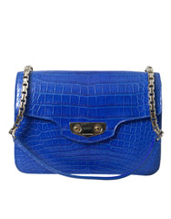Balenciaga Blue Exotic Leather Neo Classic Small Shoulder Bag - Shoulder Bags