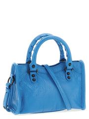 Balenciaga Blue Lamb Leather Handbag