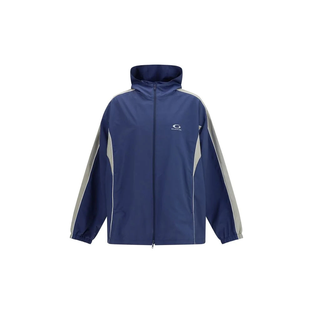Balenciaga Blue Polyester Shell Jacket - M