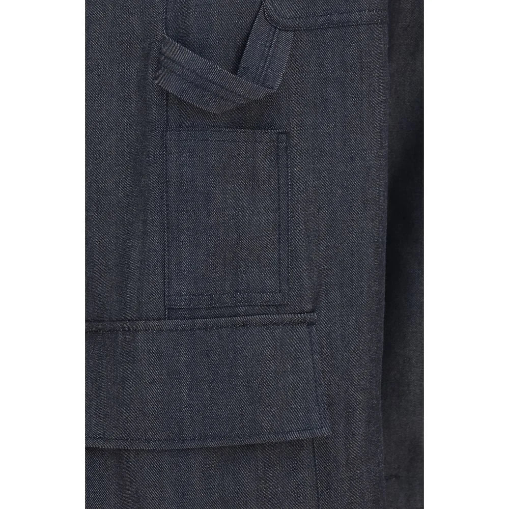 Balenciaga Blue Wool Oves Aries Cargo Pants - IT36 | XS