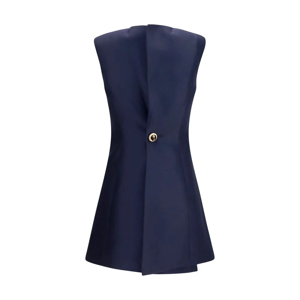 Balenciaga Blue Wool Oves Aries Casual Dress