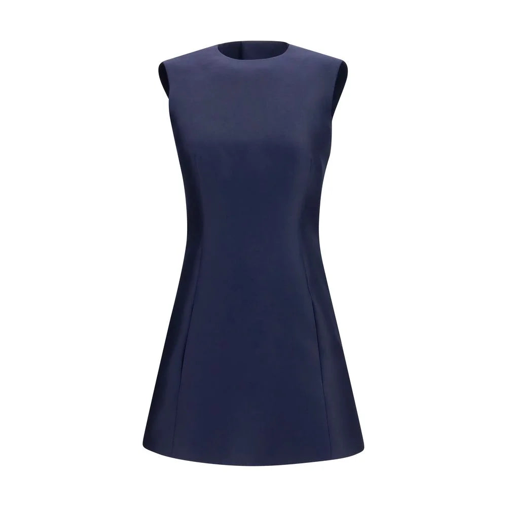 Balenciaga Blue Wool Oves Aries Casual Dress