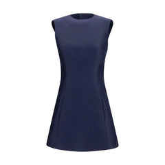 Balenciaga Blue Wool Oves Aries Casual Dress