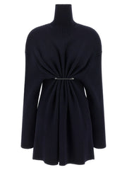 Balenciaga Blue Wool Short Dress