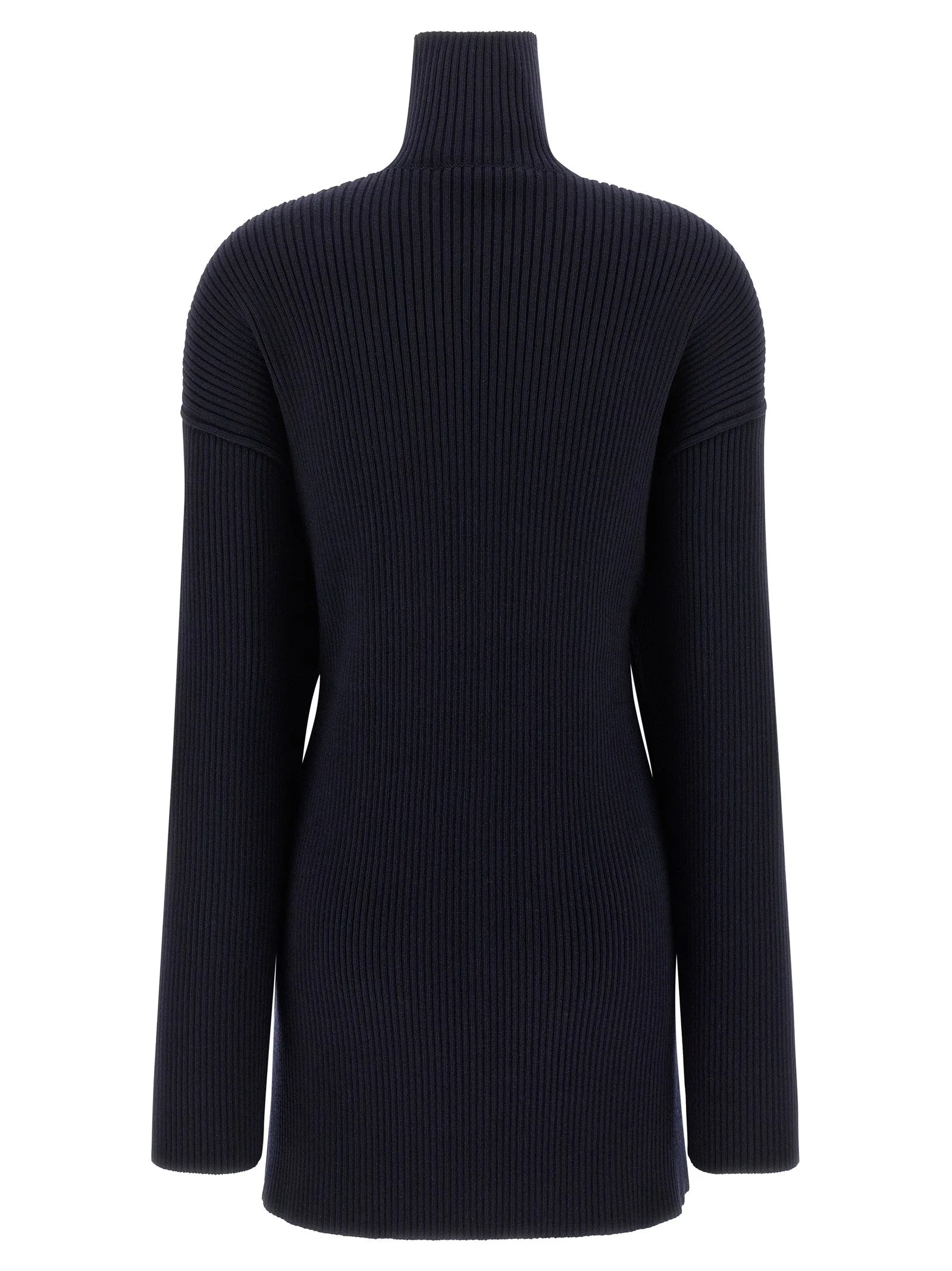 Balenciaga Blue Wool Short Dress