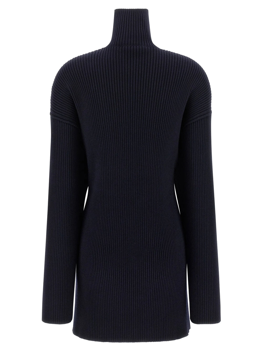 Balenciaga Blue Wool Short Dress