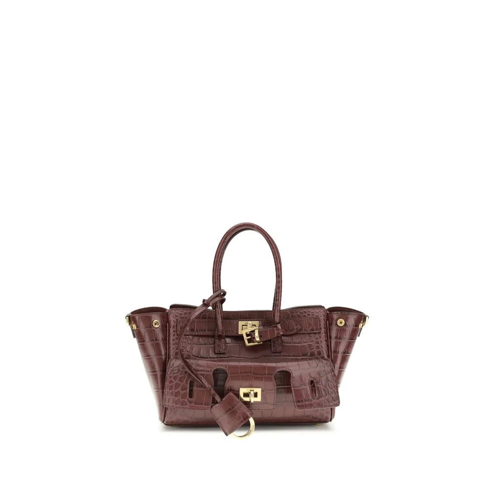 Balenciaga Bordeaux Calf Leather Bos Taurus Shoulder Bag