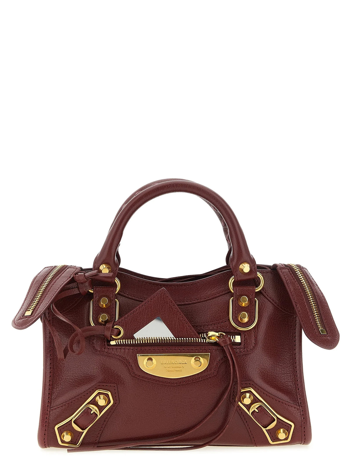 Balenciaga Bordeaux Goatskin Handbag