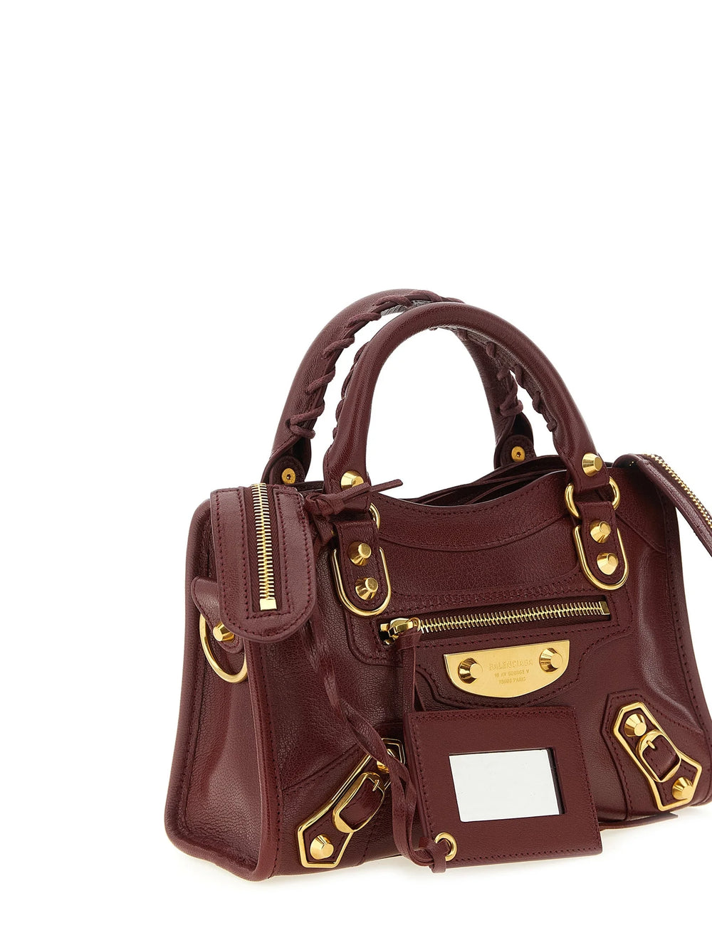 Balenciaga Bordeaux Goatskin Handbag
