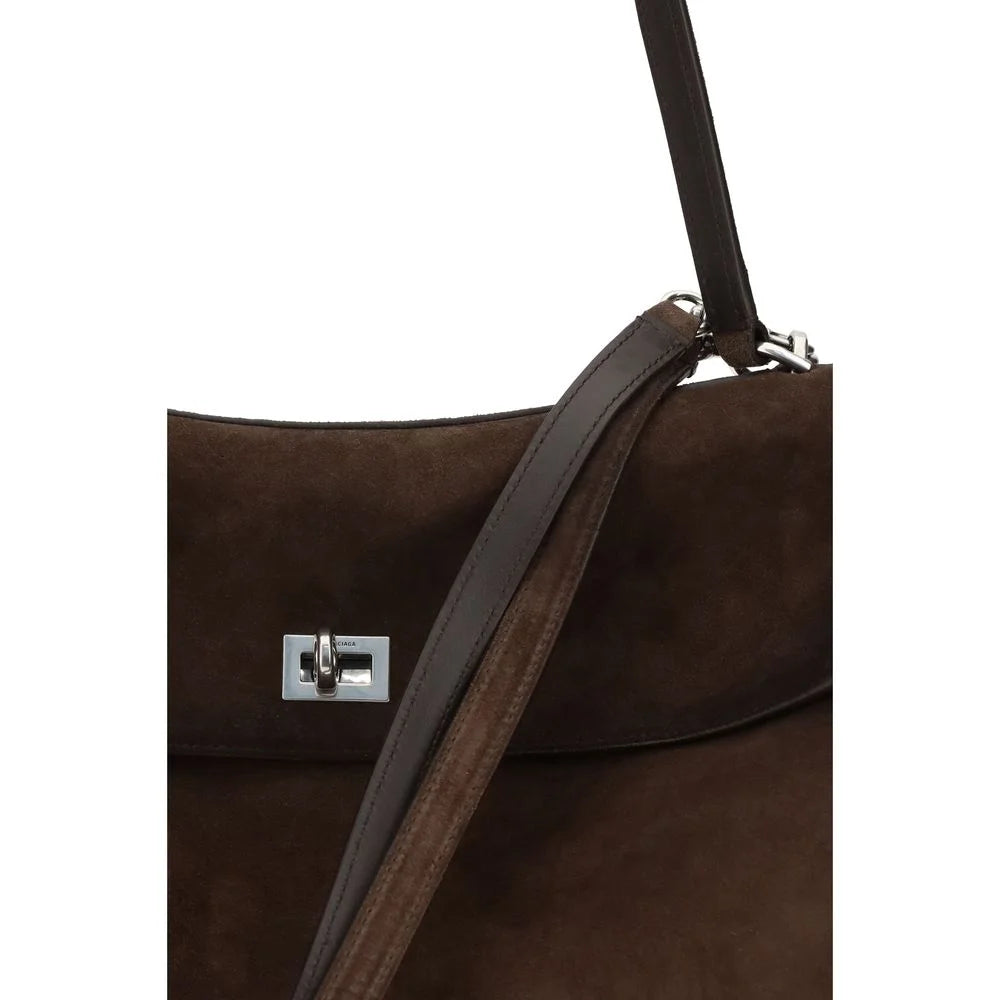 Balenciaga Brown Calf Leather Bos Taurus Shoulder Bag