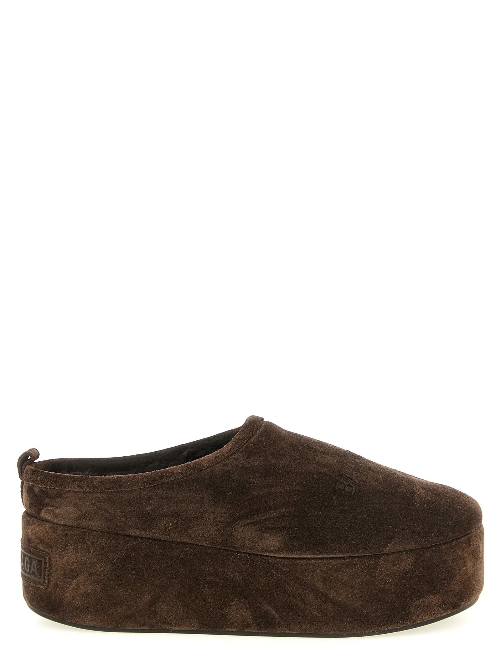 Balenciaga Brown Calfskin Mules