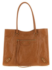 Balenciaga Brown Lamb Leather Shoulder Bag