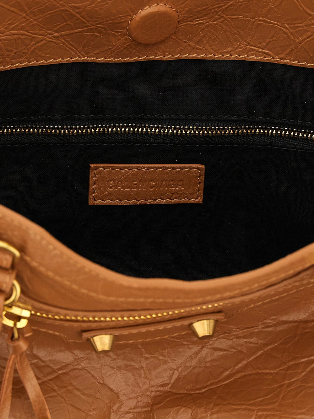 Balenciaga Brown Lamb Leather Tote Bag