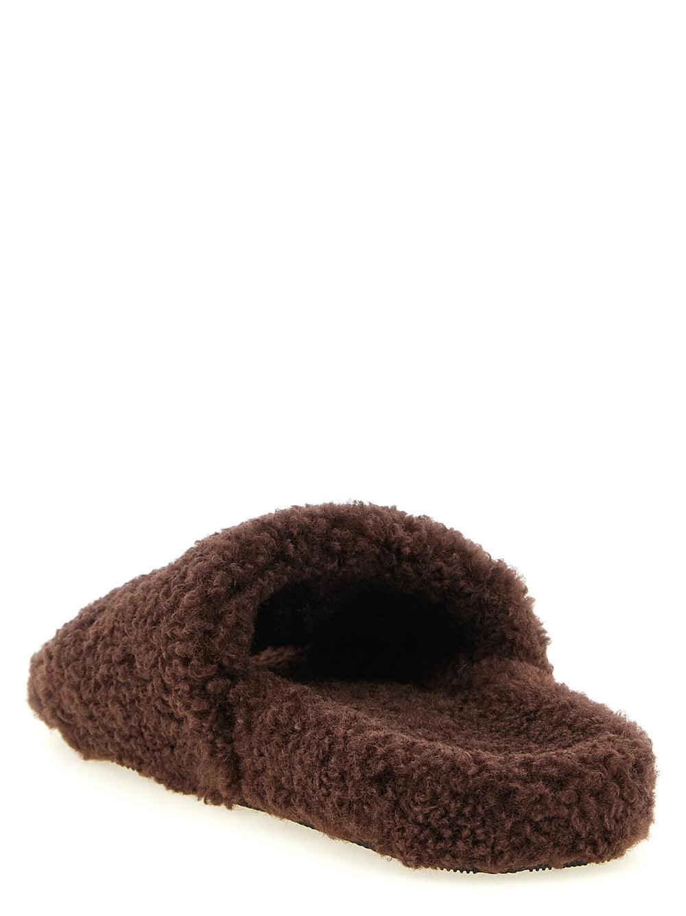 Balenciaga Brown Polyester Slides