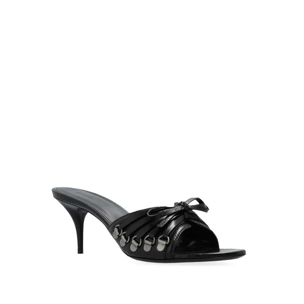 Balenciaga Cagole 70 Leather Sandals - Sandals