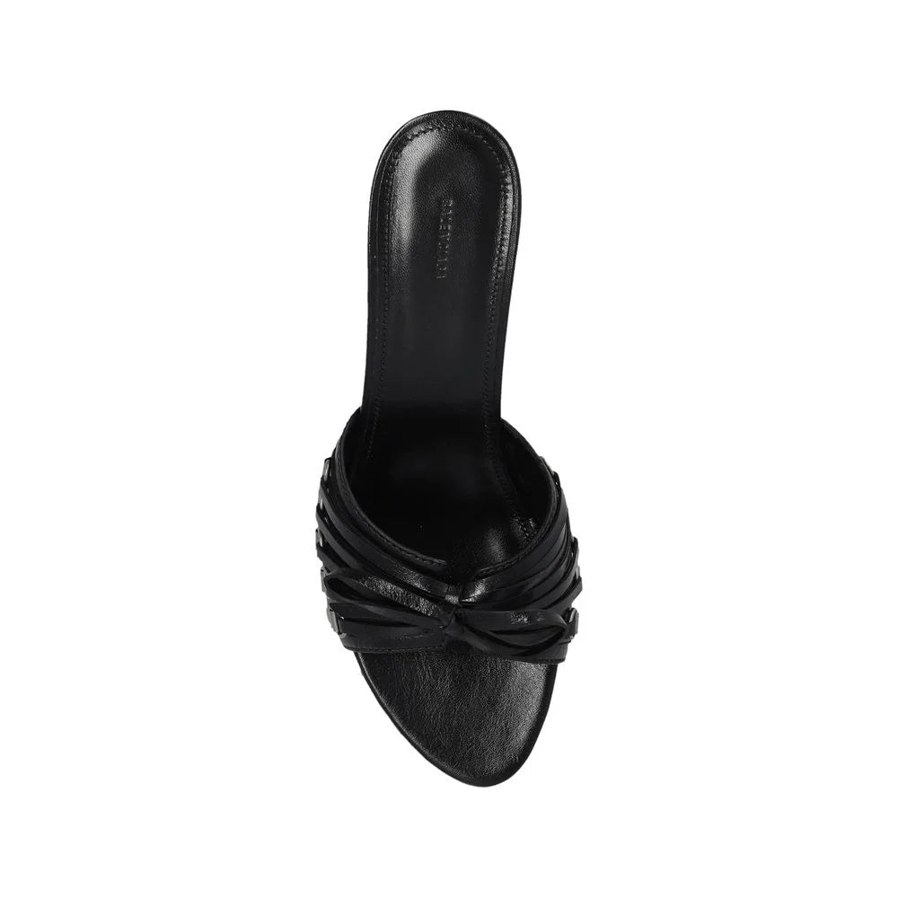 Balenciaga Cagole 70 Leather Sandals - Sandals