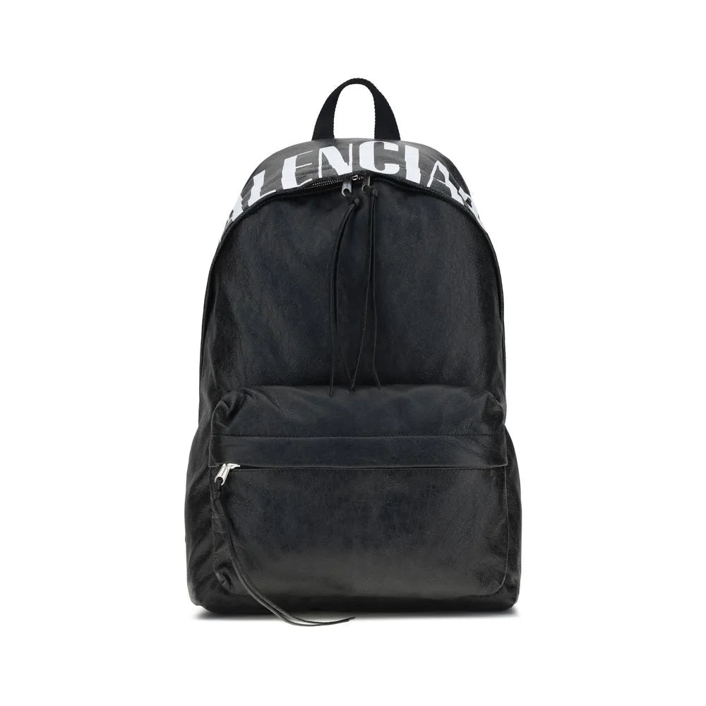 Balenciaga Crinkle Effect Backpack - Backpacks