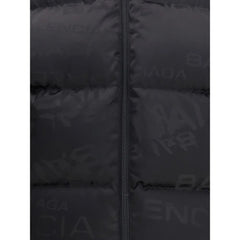Balenciaga Cropped Puffer Jacket with logo motif - L - Puffer Jackets
