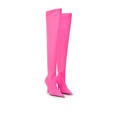 Balenciaga Elegant Pink Polyester Ankle Boots - EU39/US8.5 - Boots