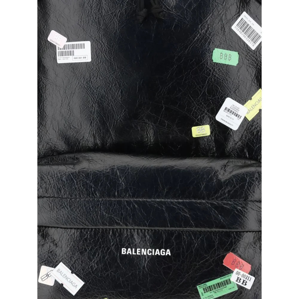 Balenciaga Explorer Backpack with printed stickers - Backpacks