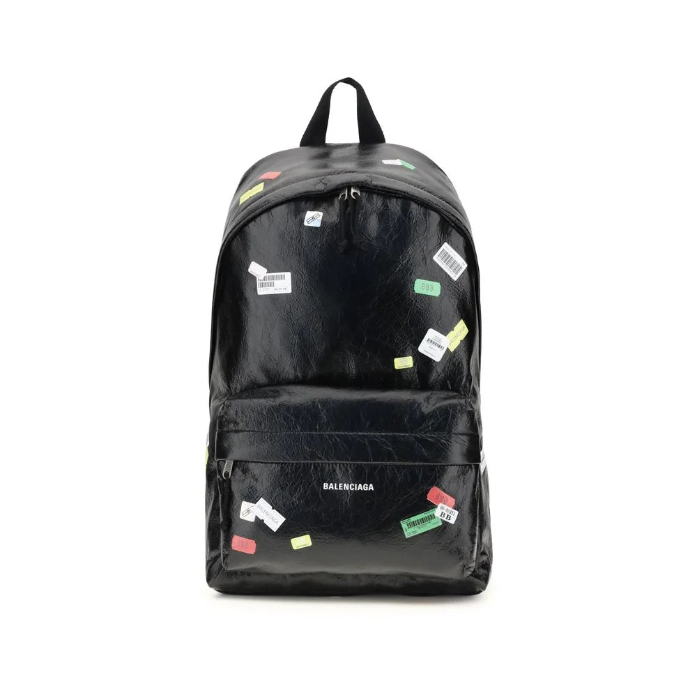 Balenciaga Explorer Backpack with printed stickers - Backpacks