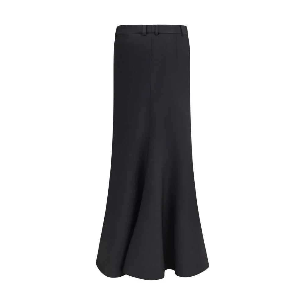 Balenciaga Godet Maxi Skirt in virgin wool - Skirts