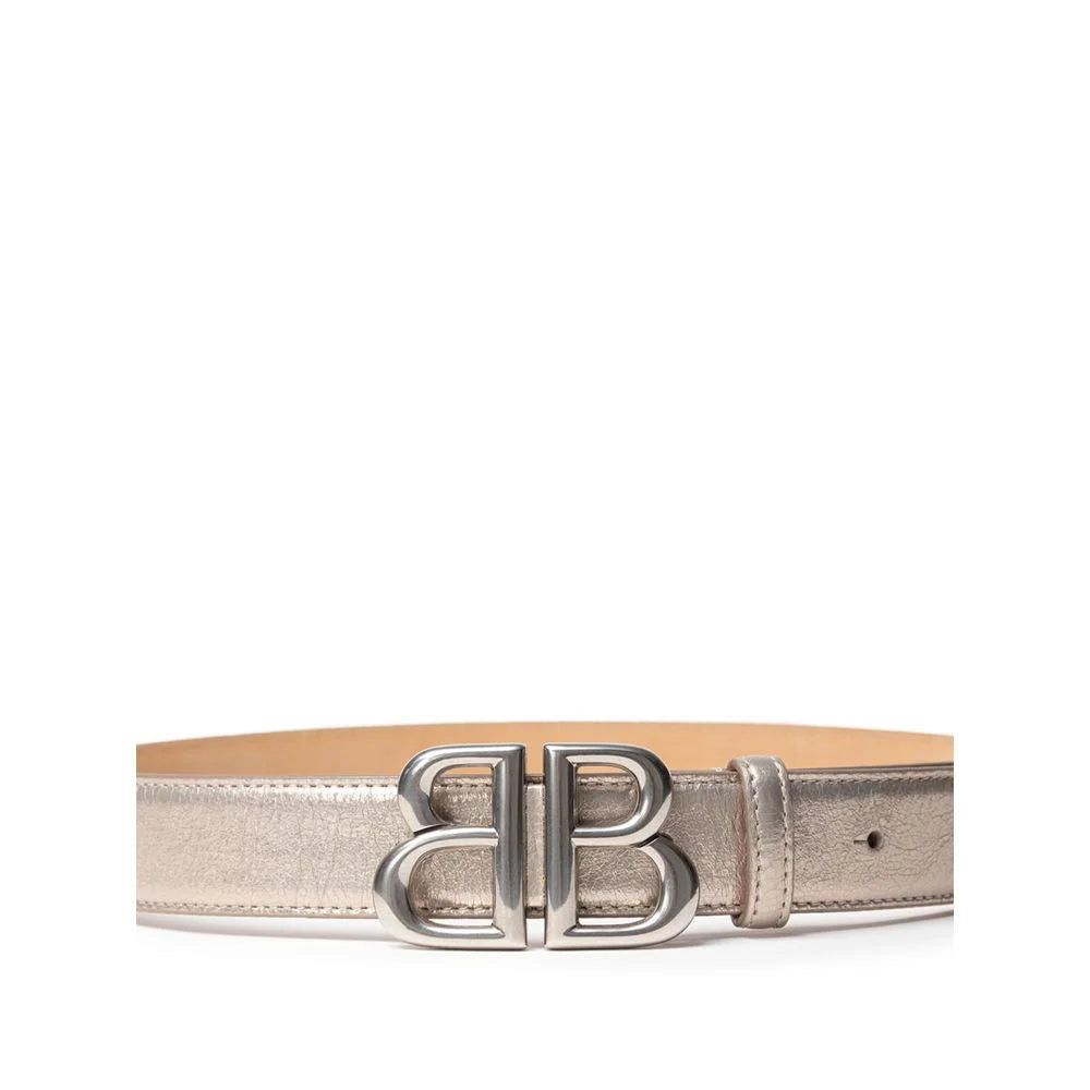 Balenciaga Gold Leather Regular Belt - 75 cm / 30 Inches