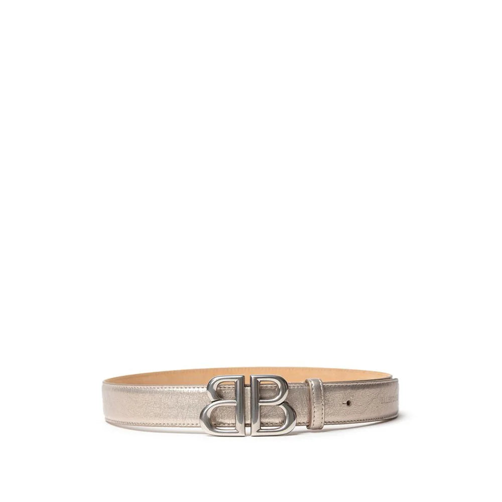 Balenciaga Gold Leather Regular Belt - 75 cm / 30 Inches