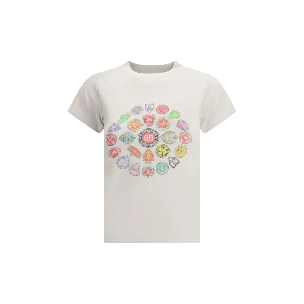 Balenciaga Graphic Logo Crew Neck T-Shirt - T-Shirts