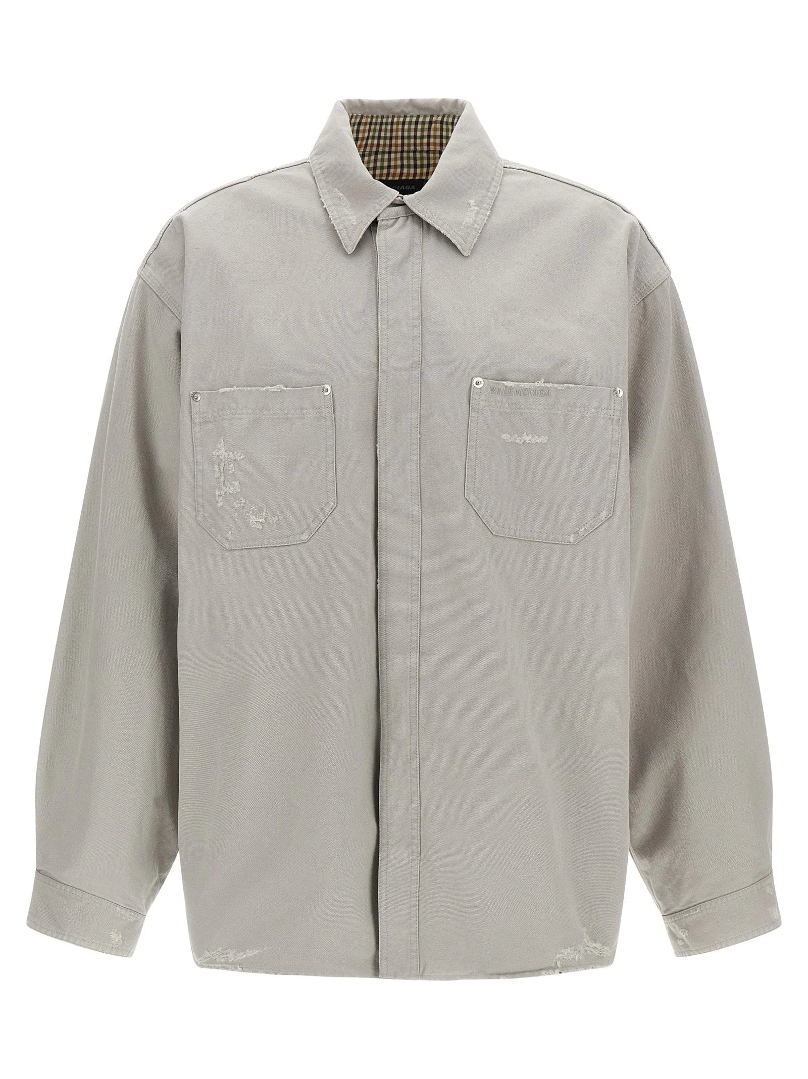 Balenciaga Gray Cotton Blouse - L