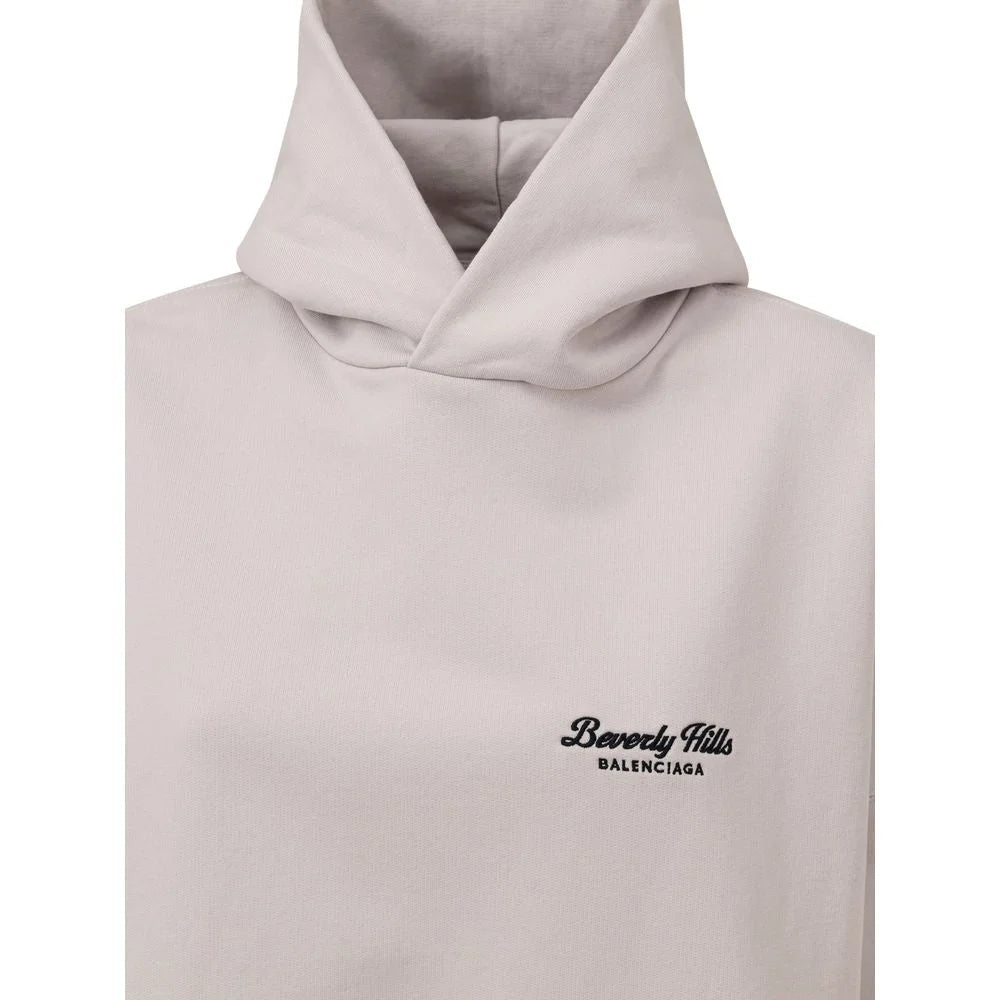 Balenciaga Gray Cotton Hoody - L - Hoodies