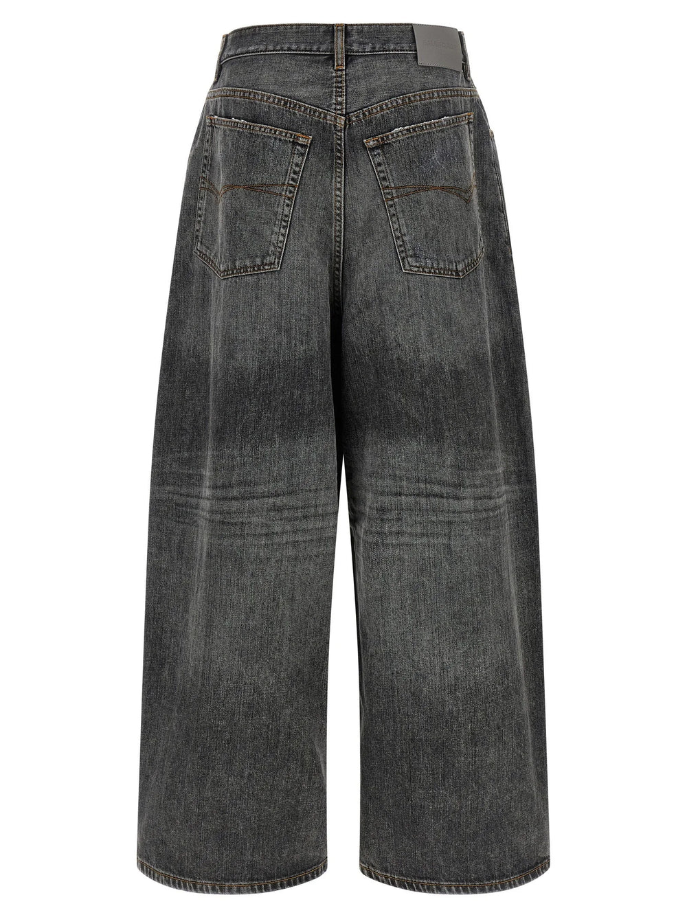 Balenciaga Gray Cotton Relaxed Fit Jeans - 26