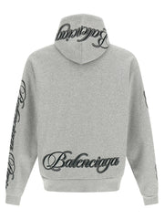 Balenciaga Gray Cotton Sweatshirt