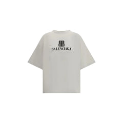 Balenciaga Gray Cotton T-Shirt - 3