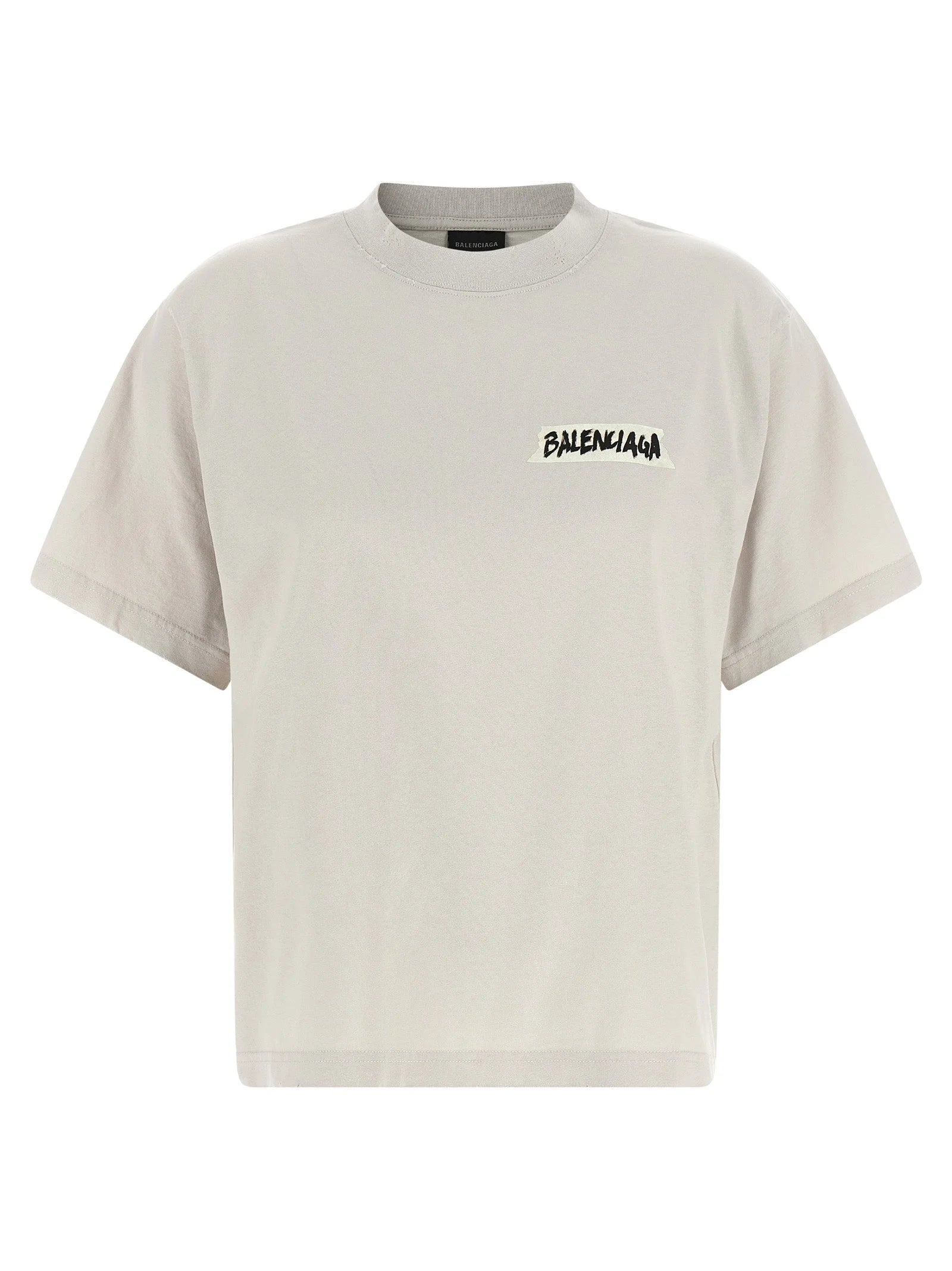 Balenciaga Gray Cotton T-Shirt