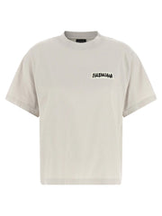 Balenciaga Gray Cotton T-Shirt
