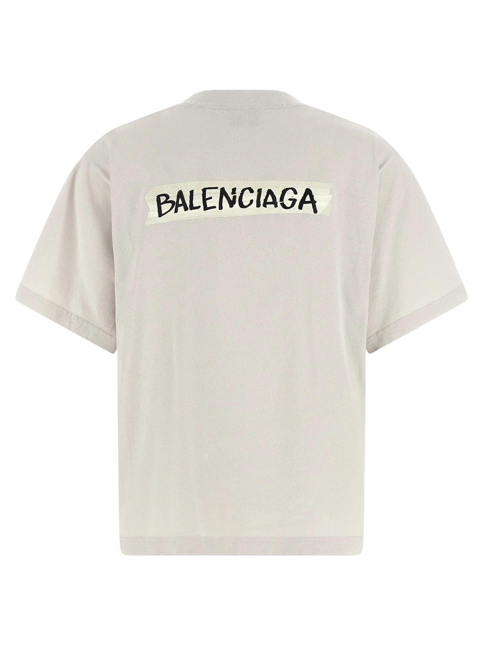 Balenciaga Gray Cotton T-Shirt