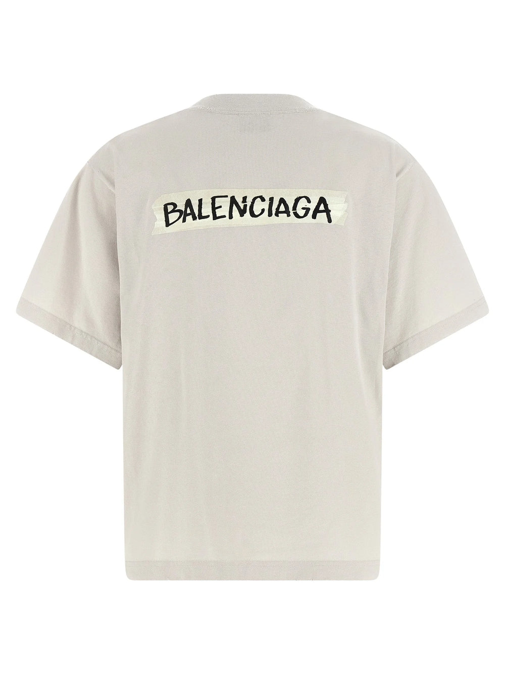 Balenciaga Gray Cotton T-Shirt