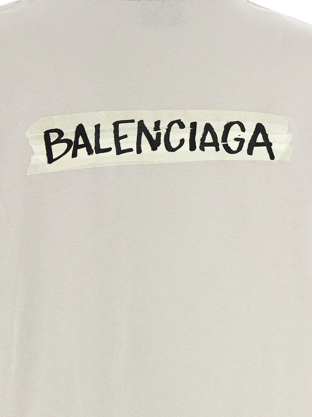 Balenciaga Gray Cotton T-Shirt