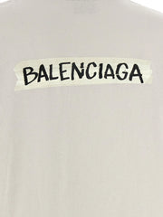 Balenciaga Gray Cotton T-Shirt