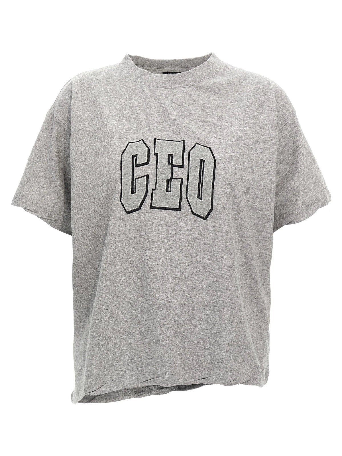 Balenciaga Gray Cotton T-Shirt - XS