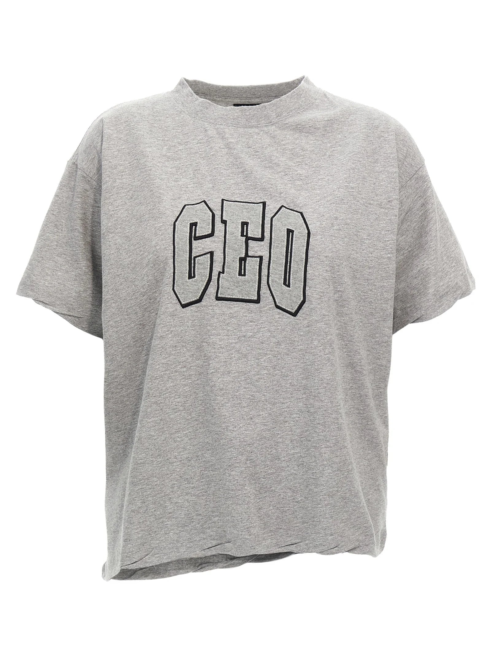 Balenciaga Gray Cotton T-Shirt - XS