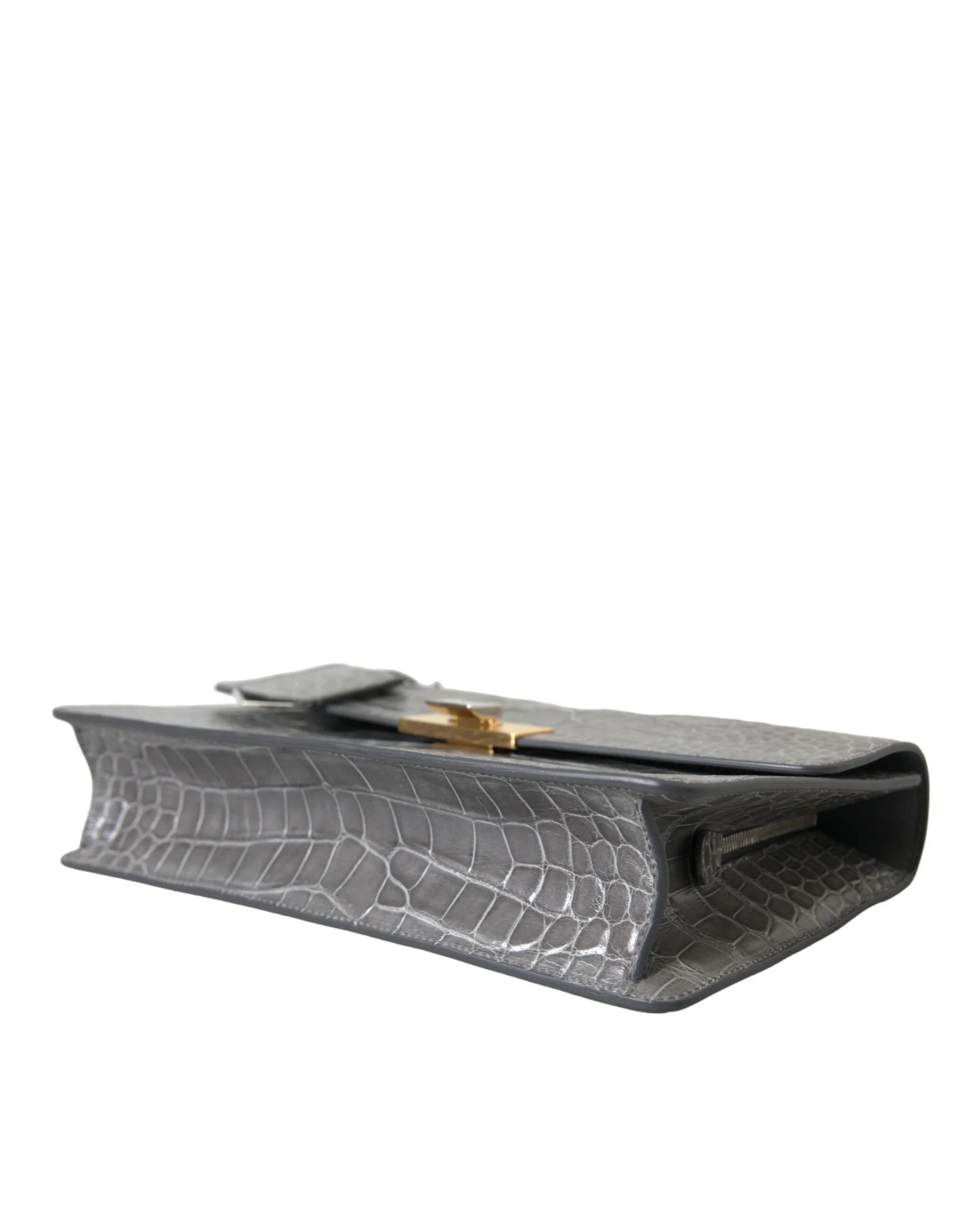 Balenciaga Gray Exotic Leather Medium Shoulder Hand Purse Bag - Shoulder Bags